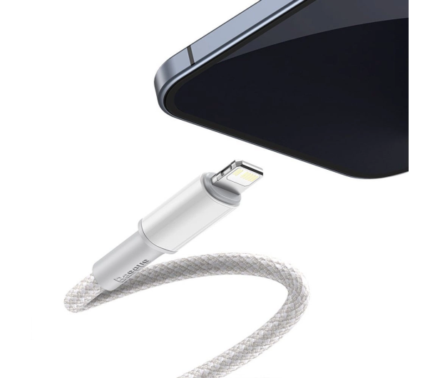 Baseus Kabel CATLGD-A02 Lightning - USB-C PD 20W 480Mb/s 2m - biały - 1502159 - zdjęcie 2